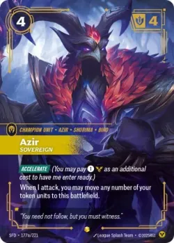 Azir Sovereign Alternate Art 「177a/221」「EN」
