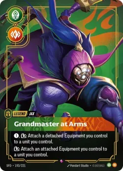 Jax Grandmaster At Arms #193/221 · Riftbound