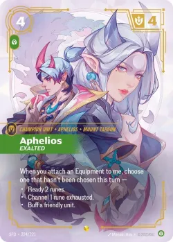 Aphelios Exalted Overnumbered 「224/221」「EN」