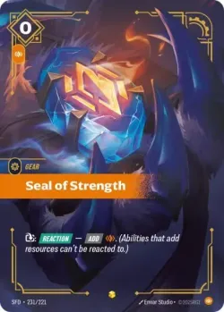 Seal of Strength Overnumbered 「231/221」「EN」
