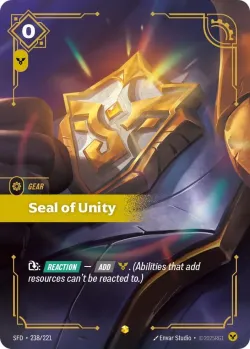 Seal of Unity Overnumbered 「238/221」「EN」