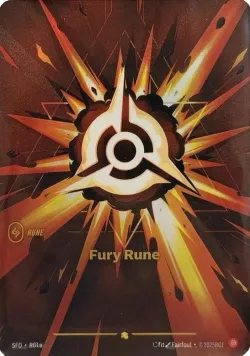 Fury Rune Alternate Art 「R01a」「EN」
