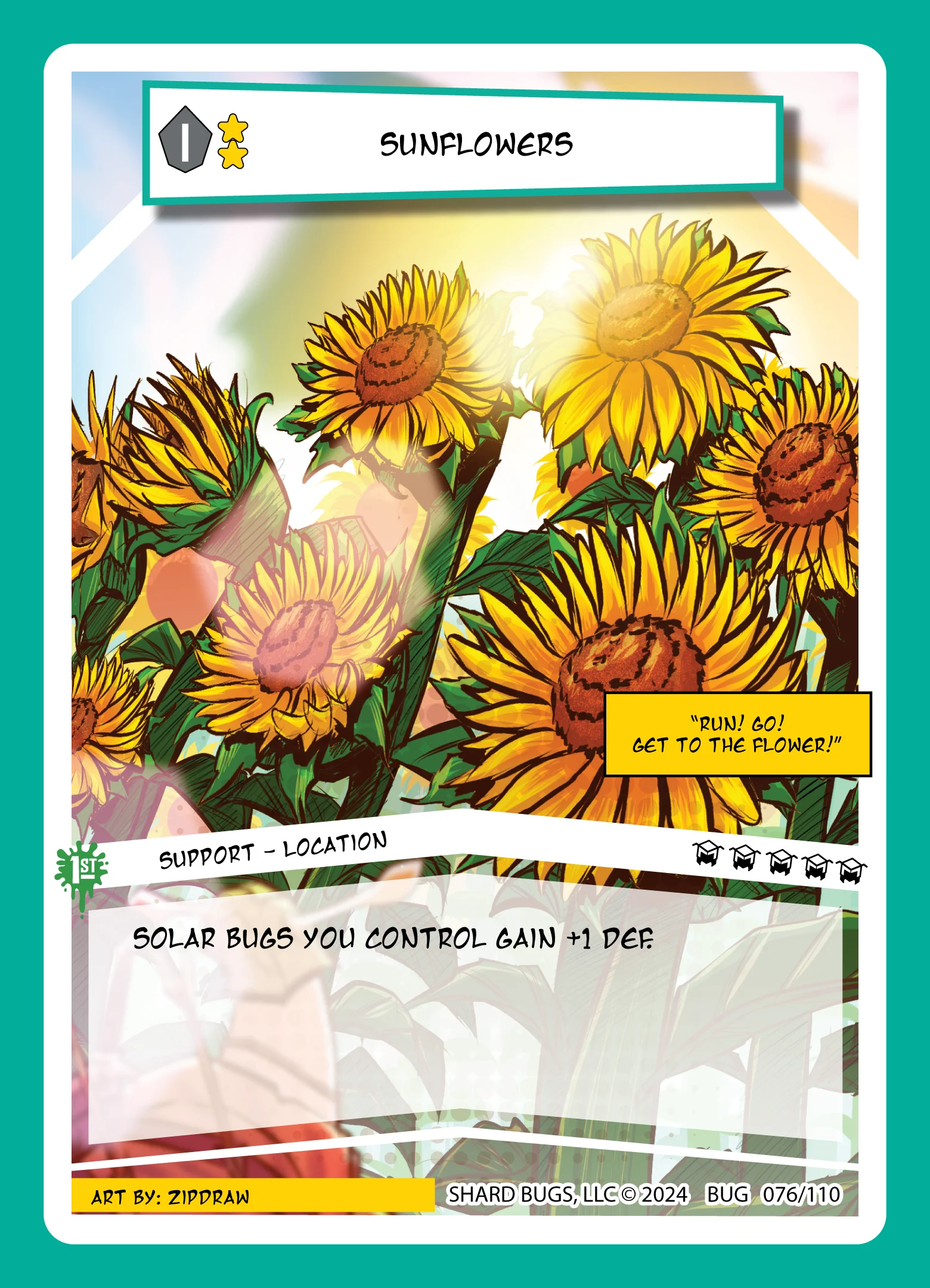 Sunflowers 「TBI1E·076/110」「EN」