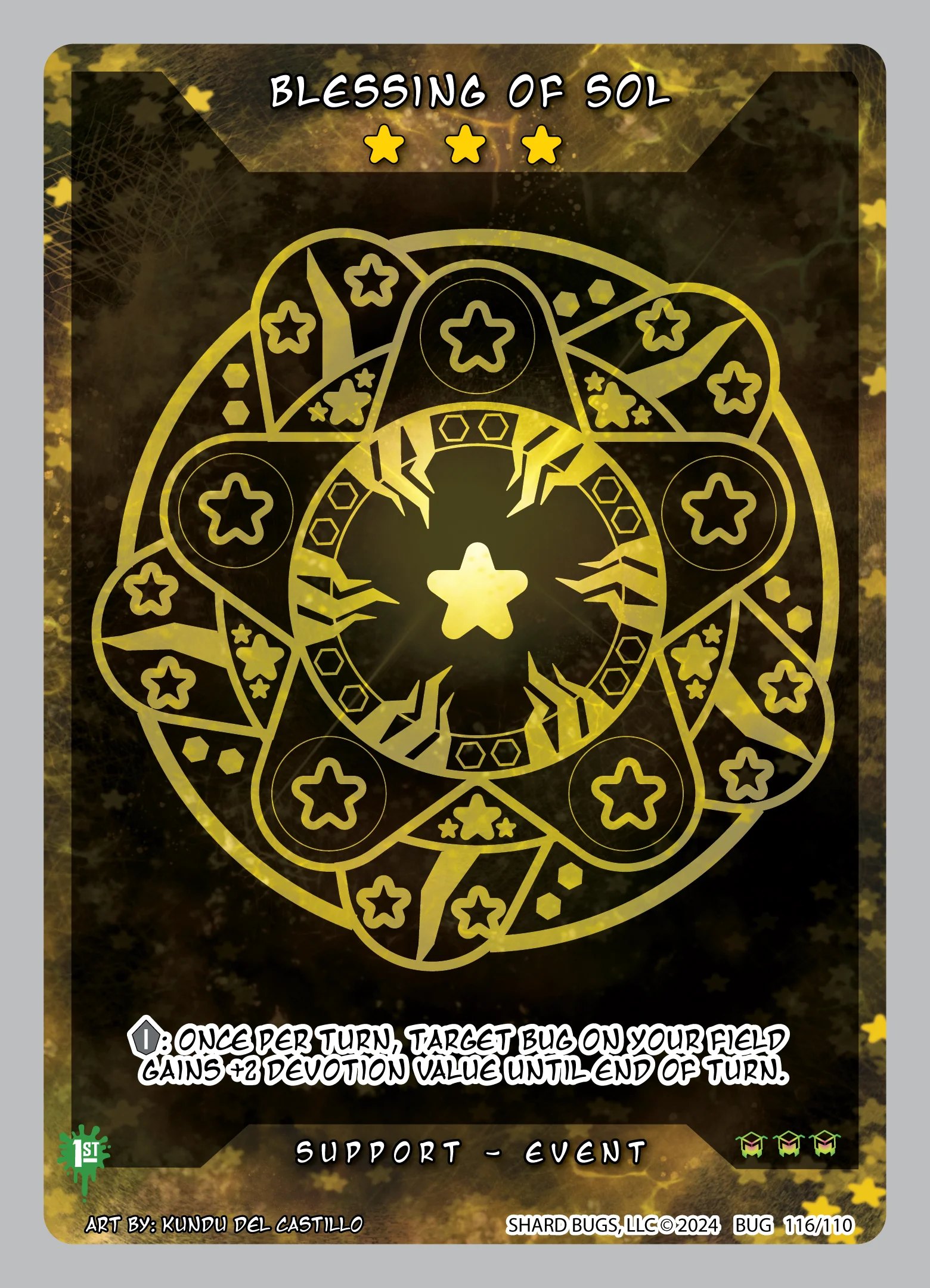 Blessing of Sol (Alt Art) 「TBI1E·116/110」「EN」