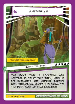 Overturn Leaf — First Bounty - 1st Edition #007/161 · Shard Bugs