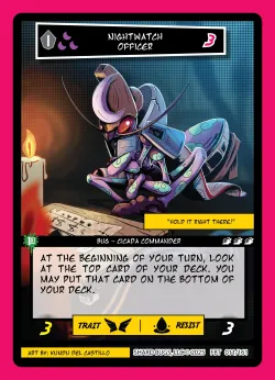 Nightwatch Officer — First Bounty - 1st Edition #011/161 · Shard Bugs