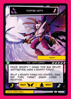 Foxfire Moth — First Bounty - 1st Edition #018/161 · Shard Bugs