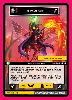 Crimson Wasp — First Bounty - 1st Edition #037/161 · Shard Bugs