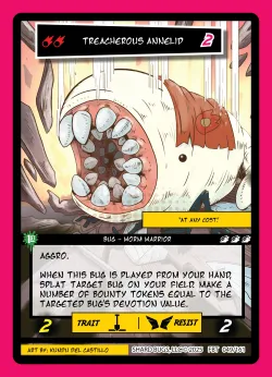 Treacherous Annelid — First Bounty - 1st Edition #049/161 · Shard Bugs