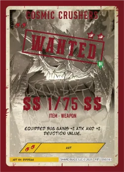 Cosmic Crushers (Serialized) — First Bounty - 1st Edition #050/161 · Shard Bugs