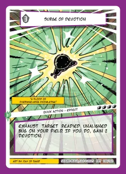 Surge of Devotion — First Bounty - 1st Edition #100/161 · Shard Bugs