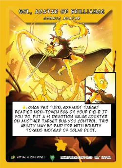 Sol, Avatar of Brilliance (Alt Art) 「FB1E·164/161」「EN」 (Alternate Art)