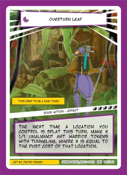 Overturn Leaf — First Bounty - Standard Edition #007/161 · Shard Bugs