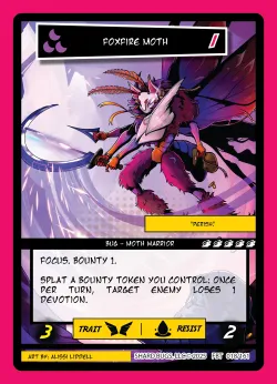 Foxfire Moth — First Bounty - Standard Edition #018/161 · Shard Bugs