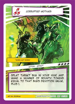 Corrupted Motives — First Bounty - Standard Edition #027/161 · Shard Bugs