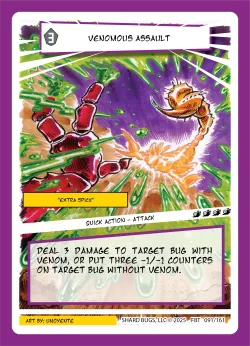 Venomous Assault — First Bounty - Standard Edition #091/161 · Shard Bugs