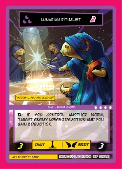 Lunarian Ritualist — Infestation #016/161 · Shard Bugs