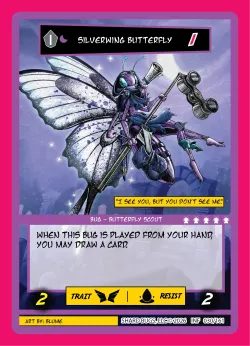 Silverwing Butterfly — Infestation #030/161 · Shard Bugs