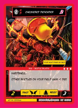 Checkered Defender — Infestation #036/161 · Shard Bugs