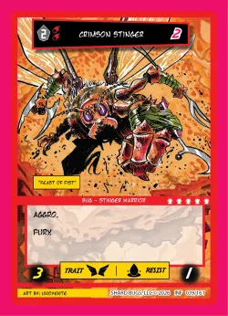 Crimson Stinger — Infestation #039/161 · Shard Bugs
