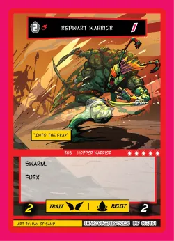 Redwart Warrior — Infestation #057/161 · Shard Bugs