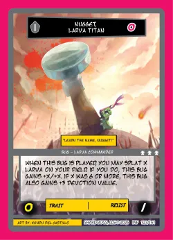 Nugget, Larva Titan — Infestation #123/161 · Shard Bugs