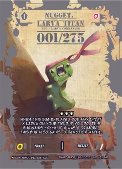 Nugget, Larva Titan (Serialized) — Infestation #123/161 · Shard Bugs
