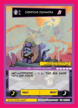 Insidious Inchworm — Terraform #005/165 · Shard Bugs