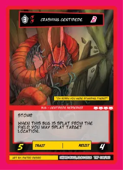Crashing Centipede — Terraform #038/165 · Shard Bugs