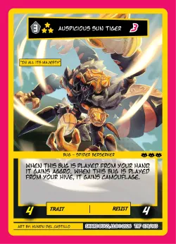 Auspicious Sun Tiger — Terraform #078/165 · Shard Bugs