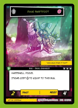 Dave Swiftfoot (Serialized) — The Bug-inning: 1st Edition #004/110 · Shard Bugs
