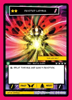 Devoted Ladybug — The Bug-inning: 1st Edition #012/110 · Shard Bugs
