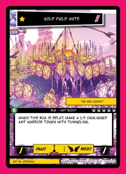 Gold Field Ants — The Bug-inning: 1st Edition #014/110 · Shard Bugs