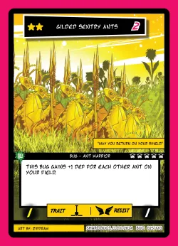 Gilded Sentry Ants — The Bug-inning: 1st Edition #025/110 · Shard Bugs