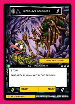 Birdeater Behemoth — The Bug-inning: 1st Edition #054/110 · Shard Bugs