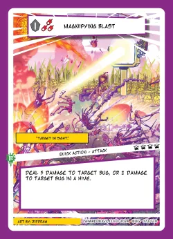 Magnifying Blast — The Bug-inning: 1st Edition #072/110 · Shard Bugs