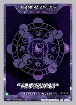 Blessing of Luna (Alt Art) 「TBI1E·114/110」「EN」 (Alternate Art)