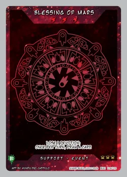 Blessing of Mars (Alt Art) 「TBI1E·115/110」「EN」 (Alternate Art)