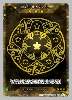 Blessing of Sol (Alt Art) 「TBI1E·116/110」「EN」 (Alternate Art)