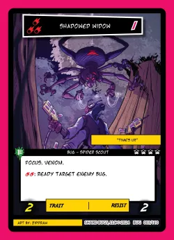 Shadowed Widow — The Bug-inning: Standard Edition #003/110 · Shard Bugs
