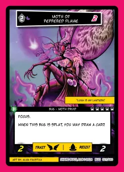 Moth of Peppered Flame — The Bug-inning: Standard Edition #021/110 · Shard Bugs