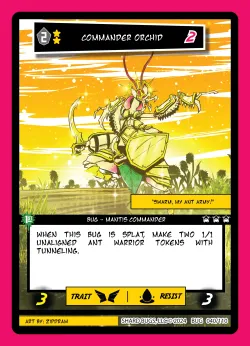 Commander Orchid — The Bug-inning: Standard Edition #040/110 · Shard Bugs