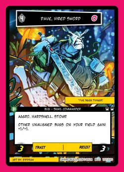 Dave, Hired Sword 「TBISE·107/110」「EN」