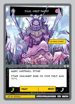 Dave, Hired Sword (Alt Art) 「TBISE·111/110」「EN」 (Alternate Art)