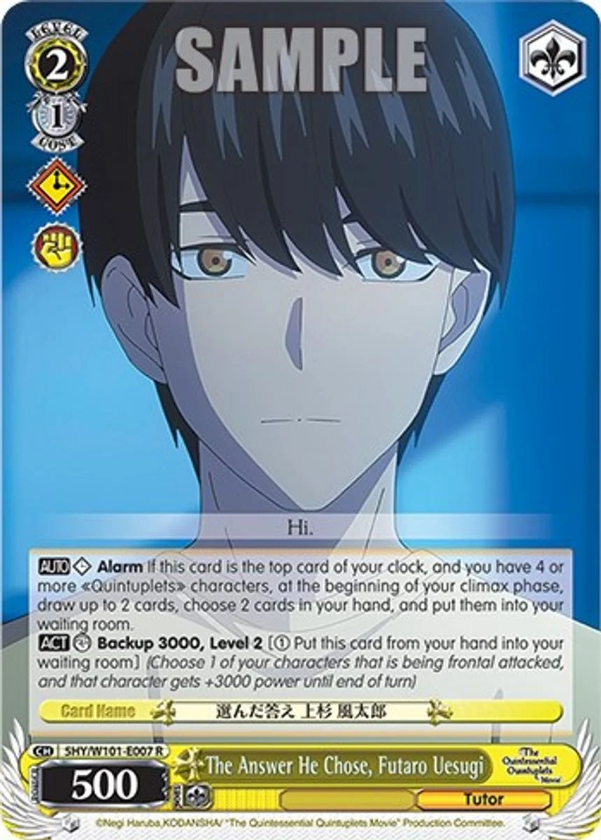 The Answer He Chose, Futaro Uesugi 「5HY/W101-E007」「EN」