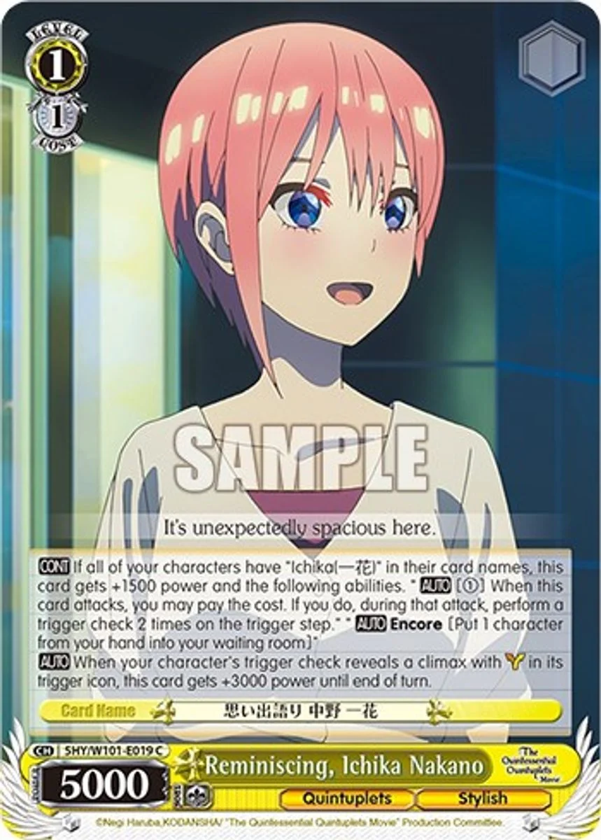 Reminiscing, Ichika Nakano 「5HY/W101-E019」「EN」