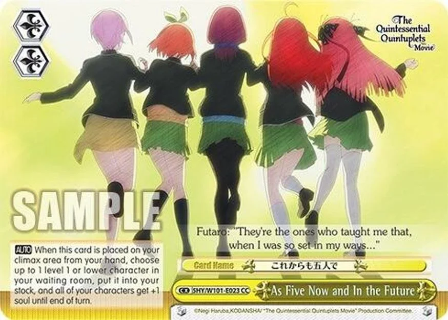 As Five Now and In the Future 「5HY/W101-E023」「EN」