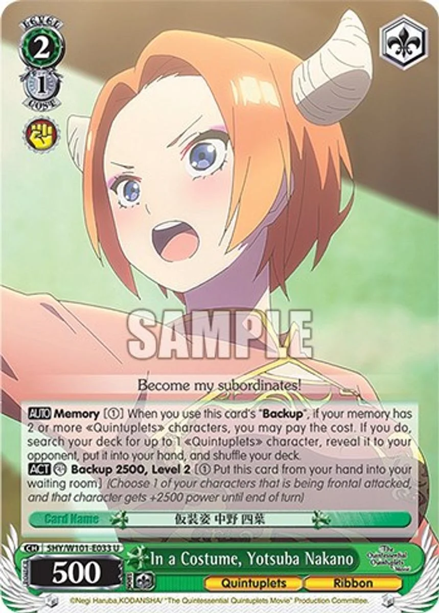 In a Costume, Yotsuba Nakano 「5HY/W101-E033」「EN」