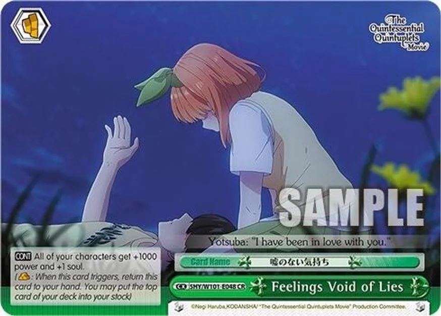 Feelings Void of Lies 「5HY/W101-E048」「EN」