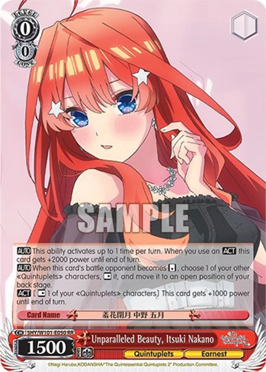 Unparalleled Beauty, Itsuki Nakano 「5HY/W101-E050」「EN」